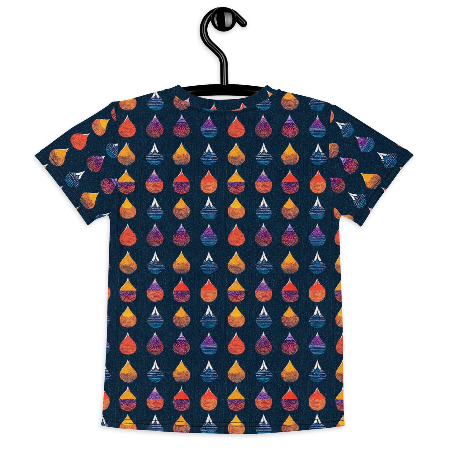 Prismatic Precipitation Girl’s crew neck t-shirt