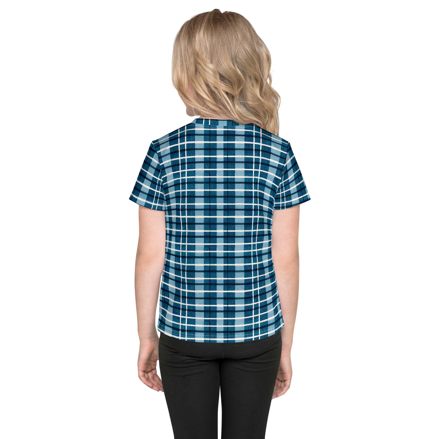 Scotsman’s Skyward Plaid Girl’s crew neck t-shirt