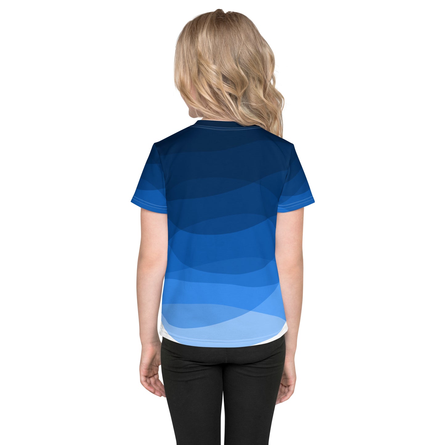 Nautical Indigo Girl’s crew neck t-shirt