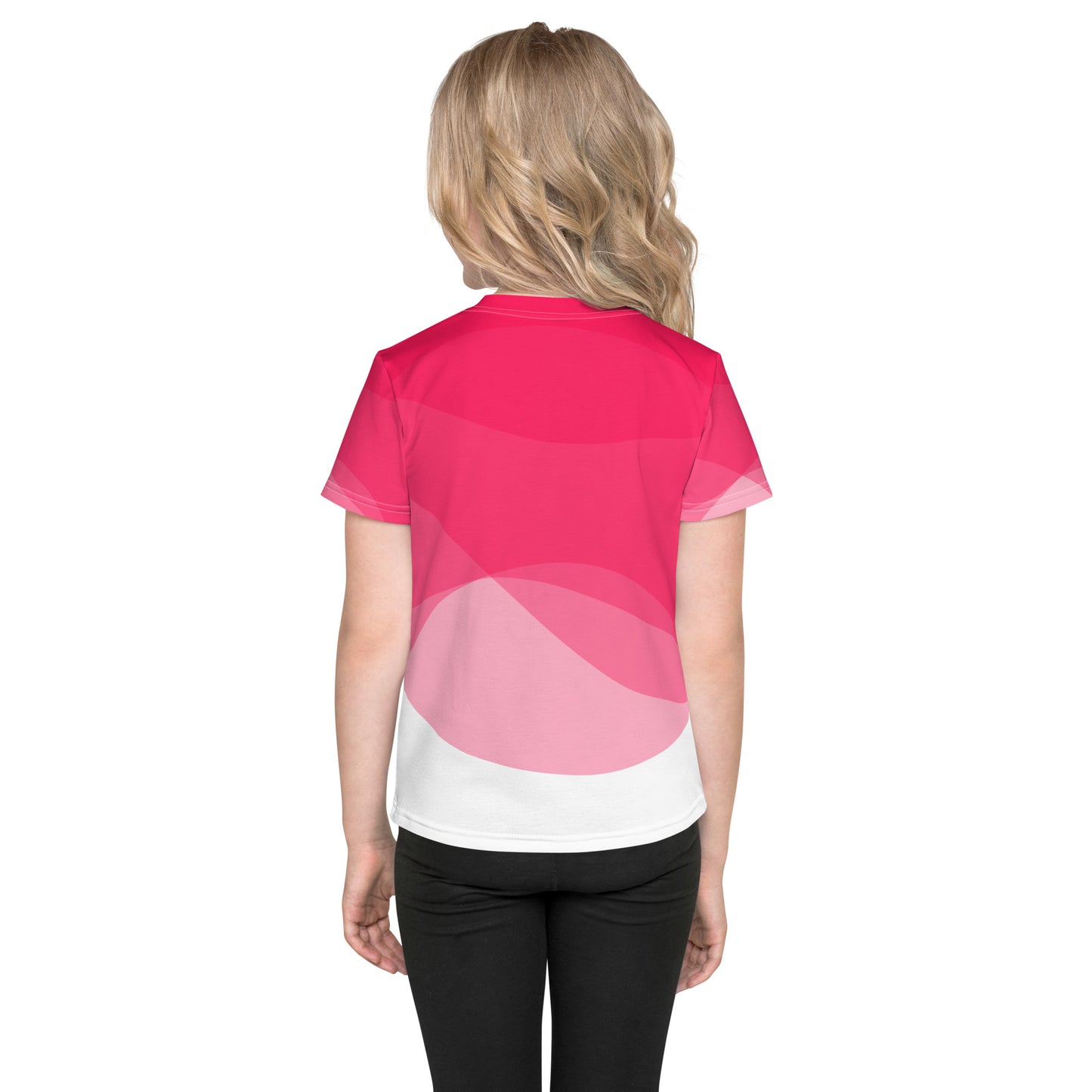 Hot Pink Hurricane Girl’s crew neck t-shirt