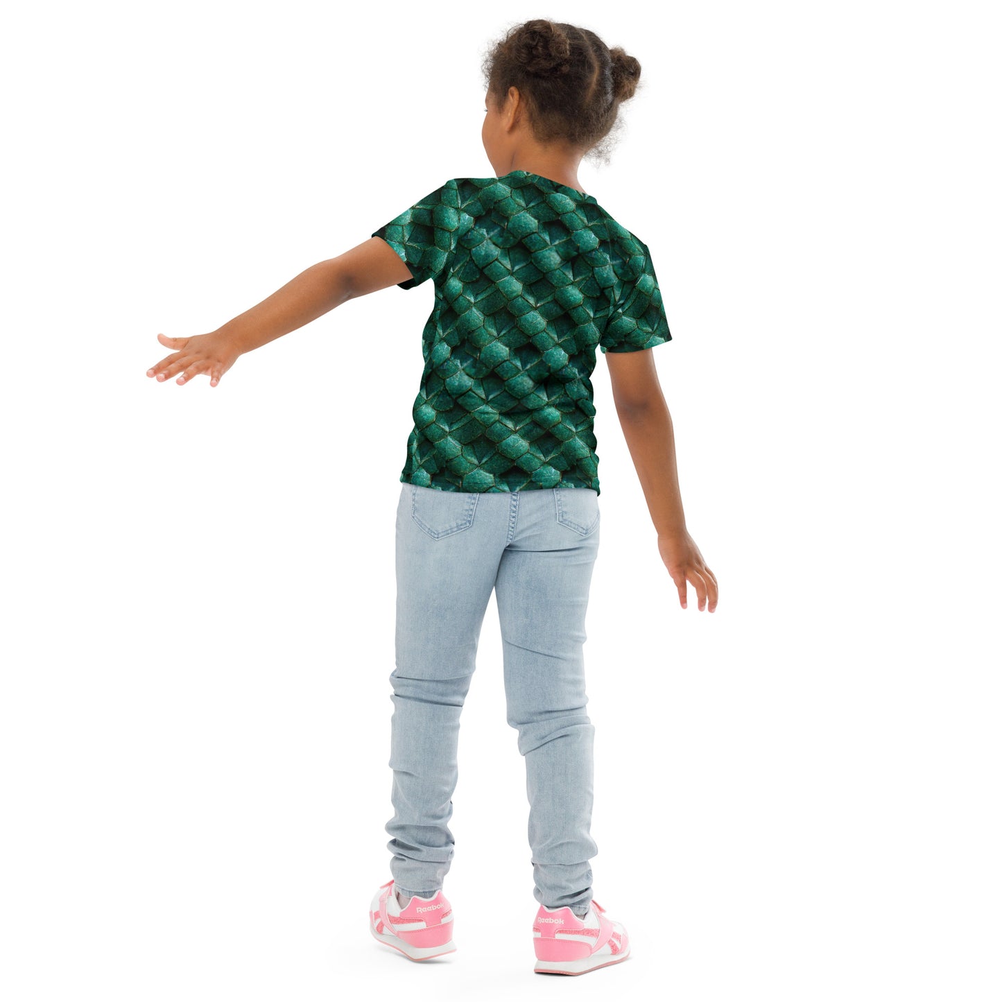 Emeralda the Great Forest Dragon Girl’s crew neck t-shirt