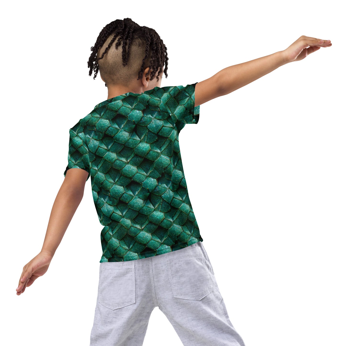 Emeralda the Great Forest Dragon Boy’s crew neck t-shirt