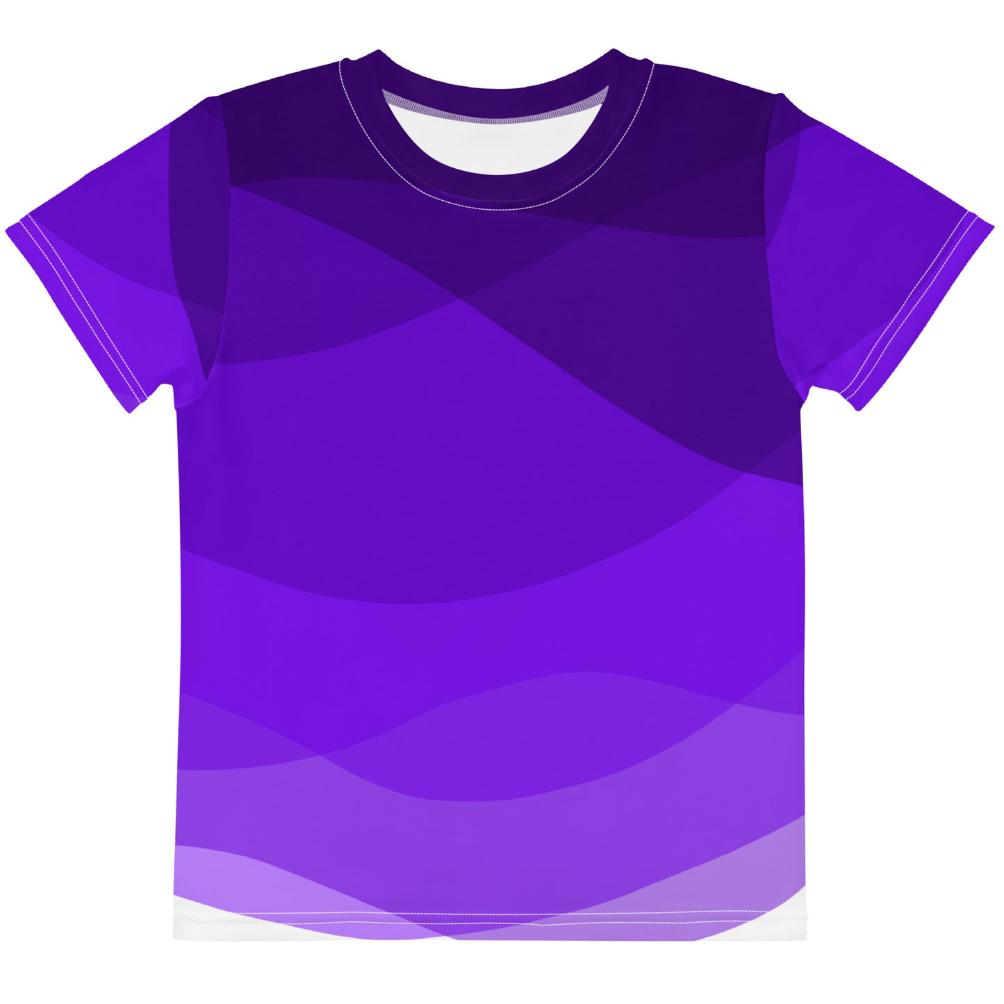 Violet Swirls Kids crew neck t-shirt