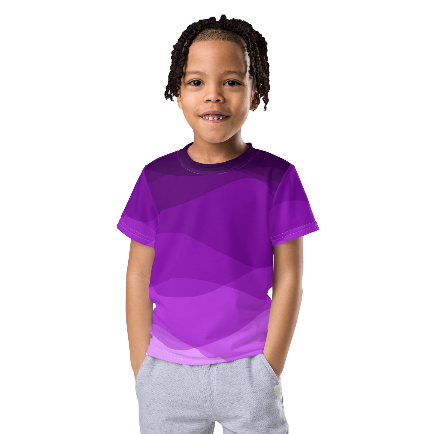 Plum Waves Kids crew neck t-shirt