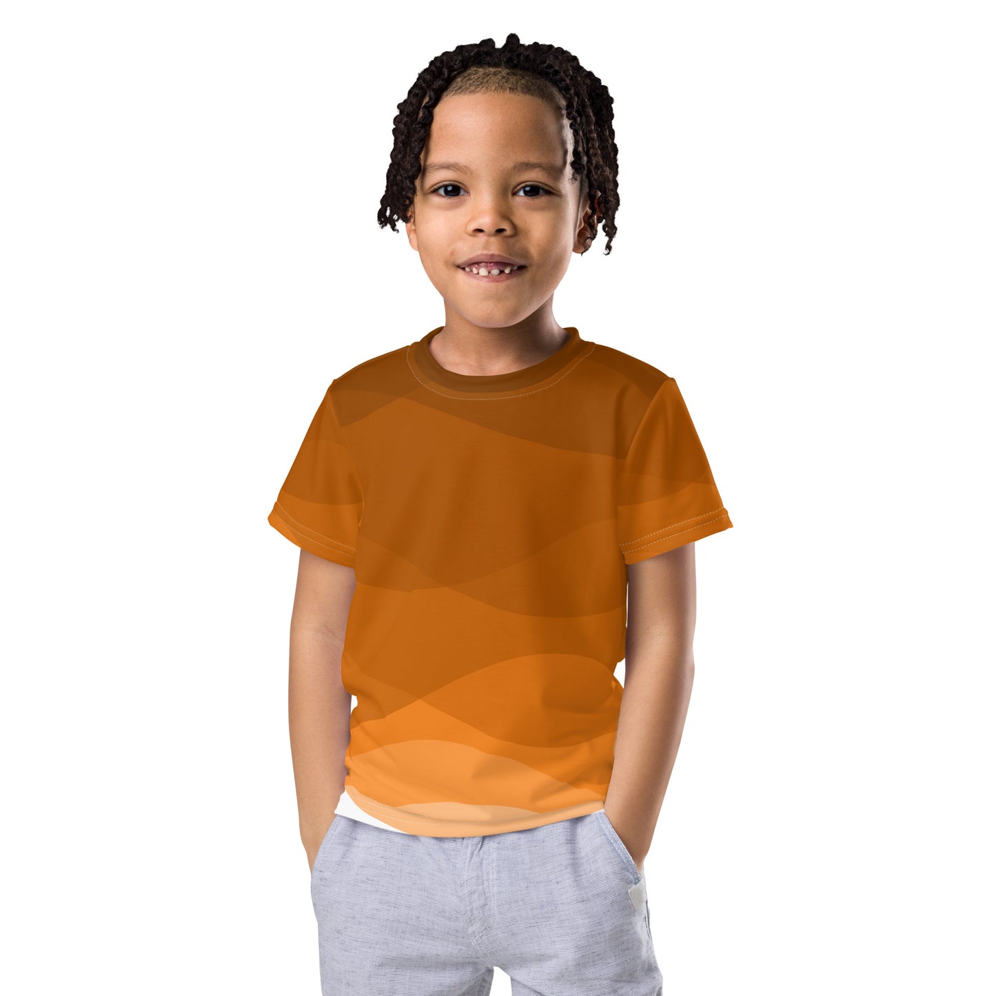 Pumpkin Spice Flow Kids crew neck t-shirt