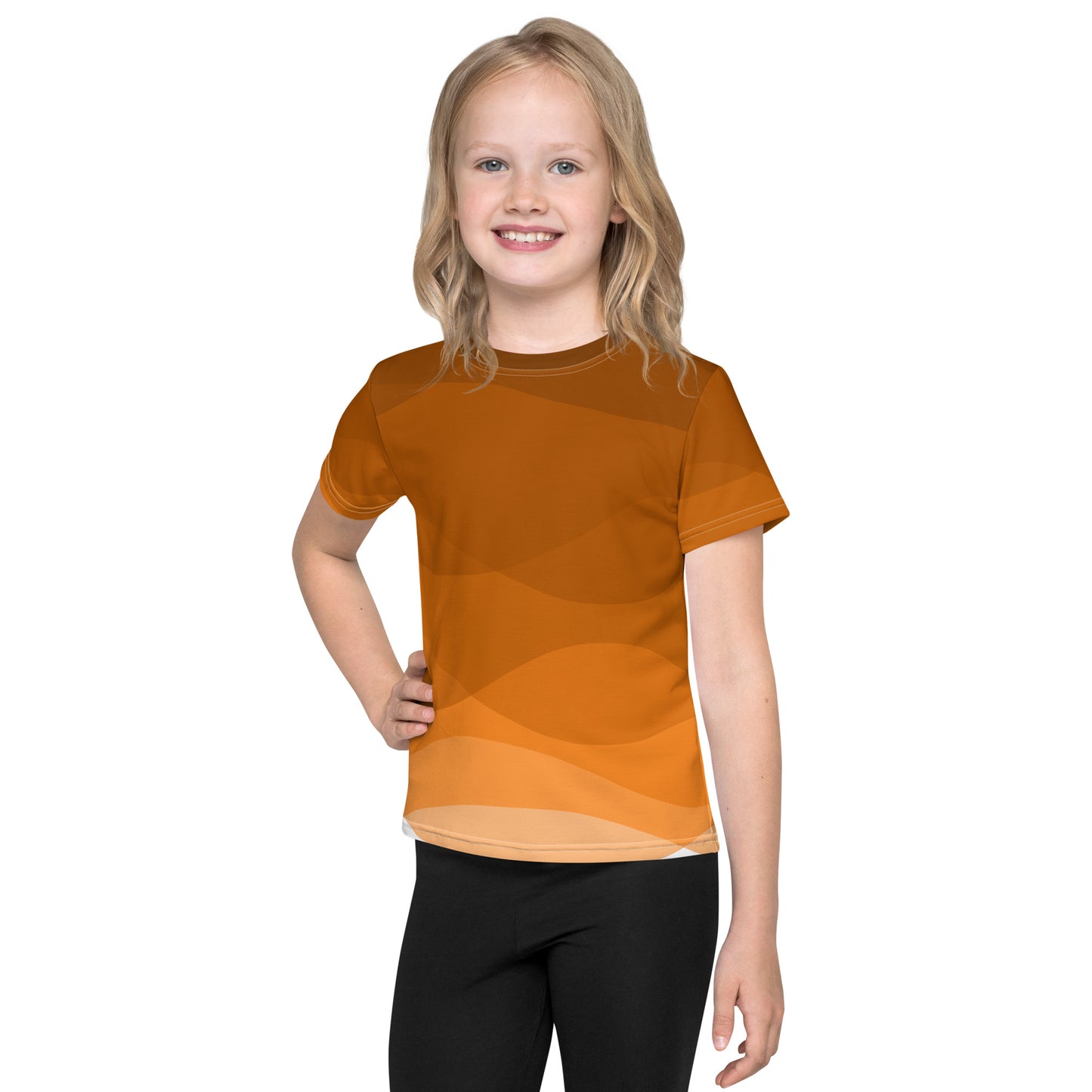 Pumpkin Spice Flow Kids crew neck t-shirt