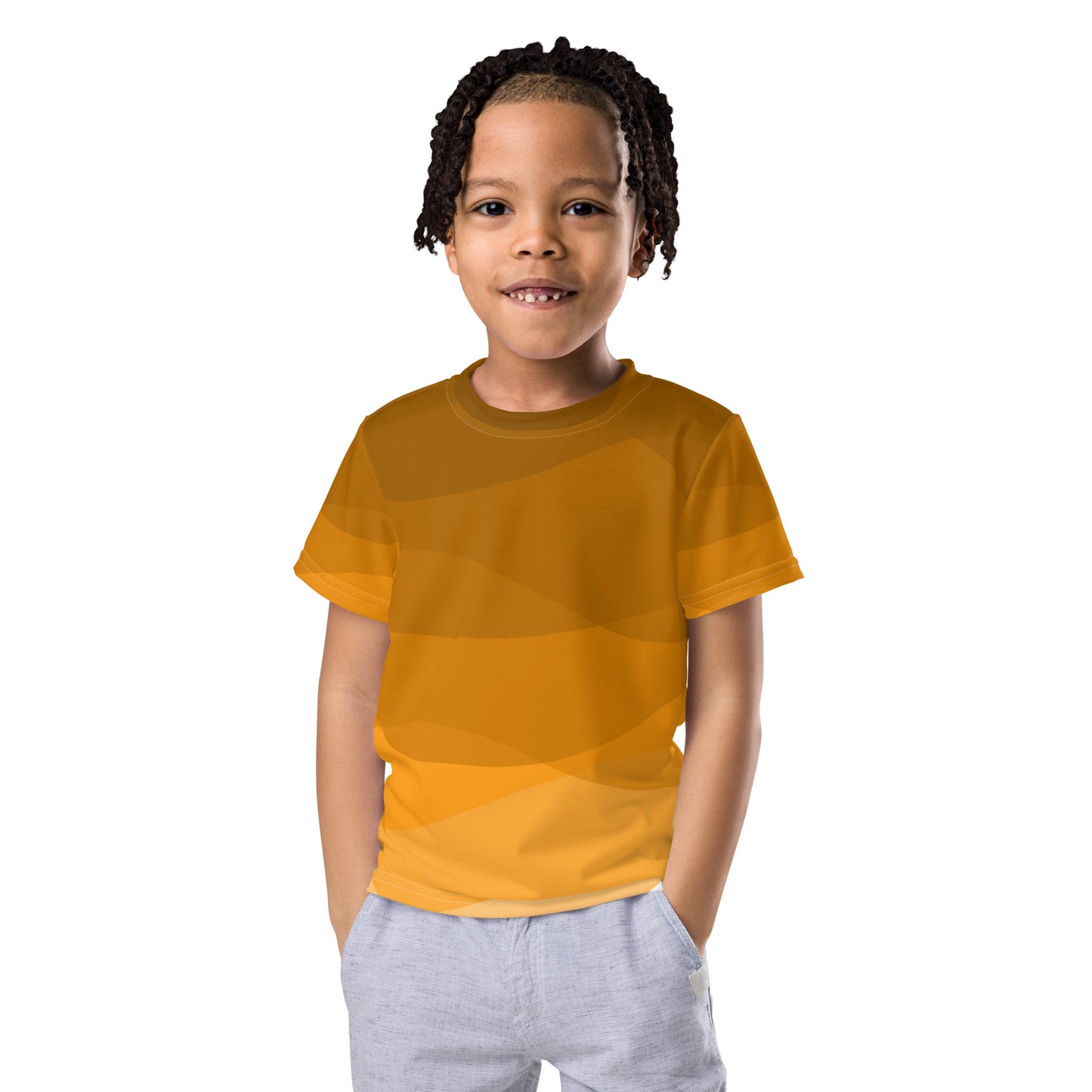 Tangerine Whirlpool Kids crew neck t-shirt