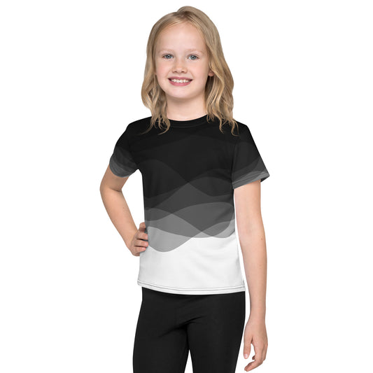 Graphite Waves Kids crew neck t-shirt