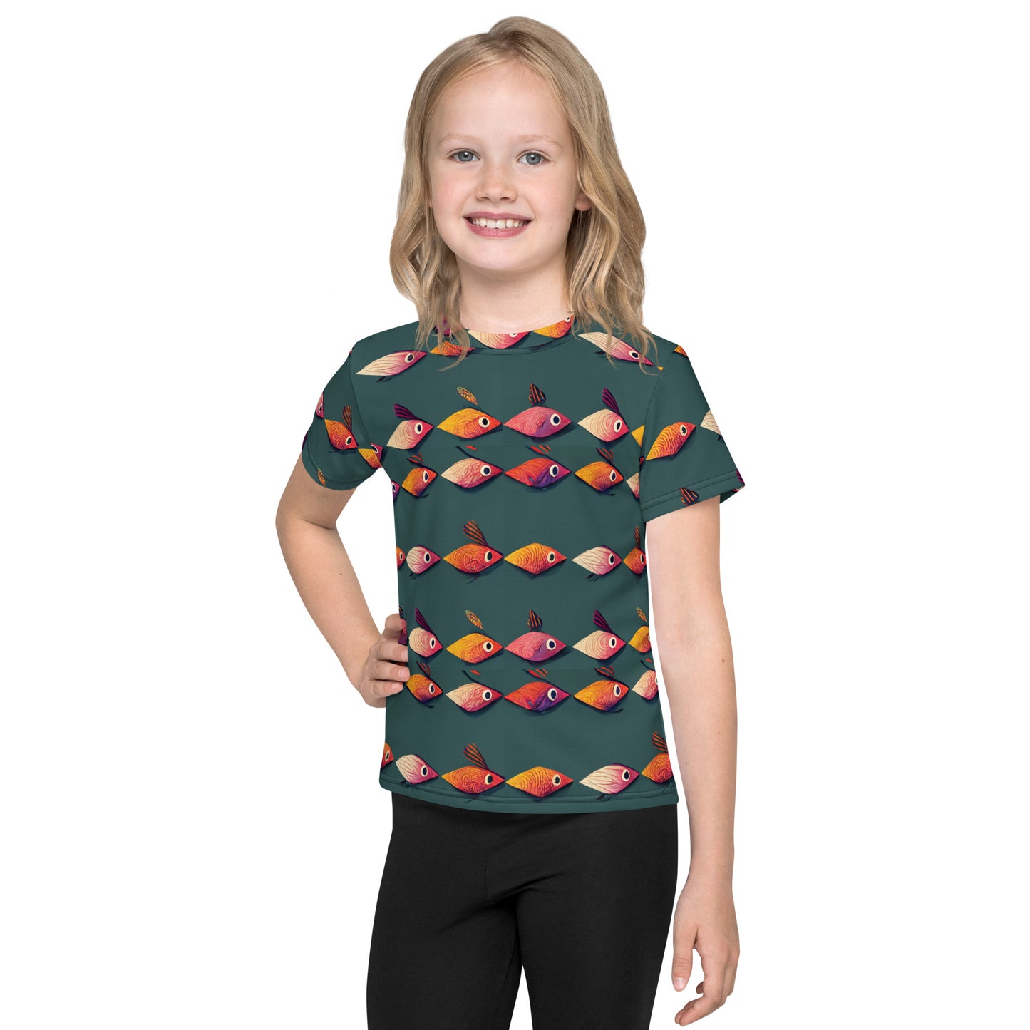 Brilliant Fish Brigade Kids crew neck t-shirt