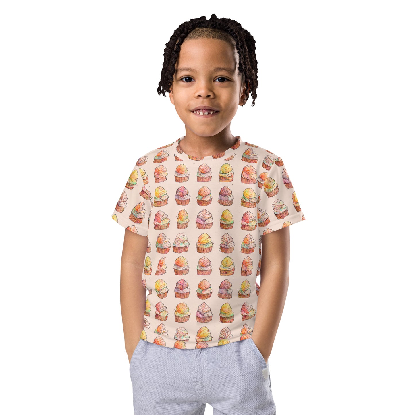 Dancing on Mom’s feet While Cupcakes Bake Boy’s crew neck t-shirt