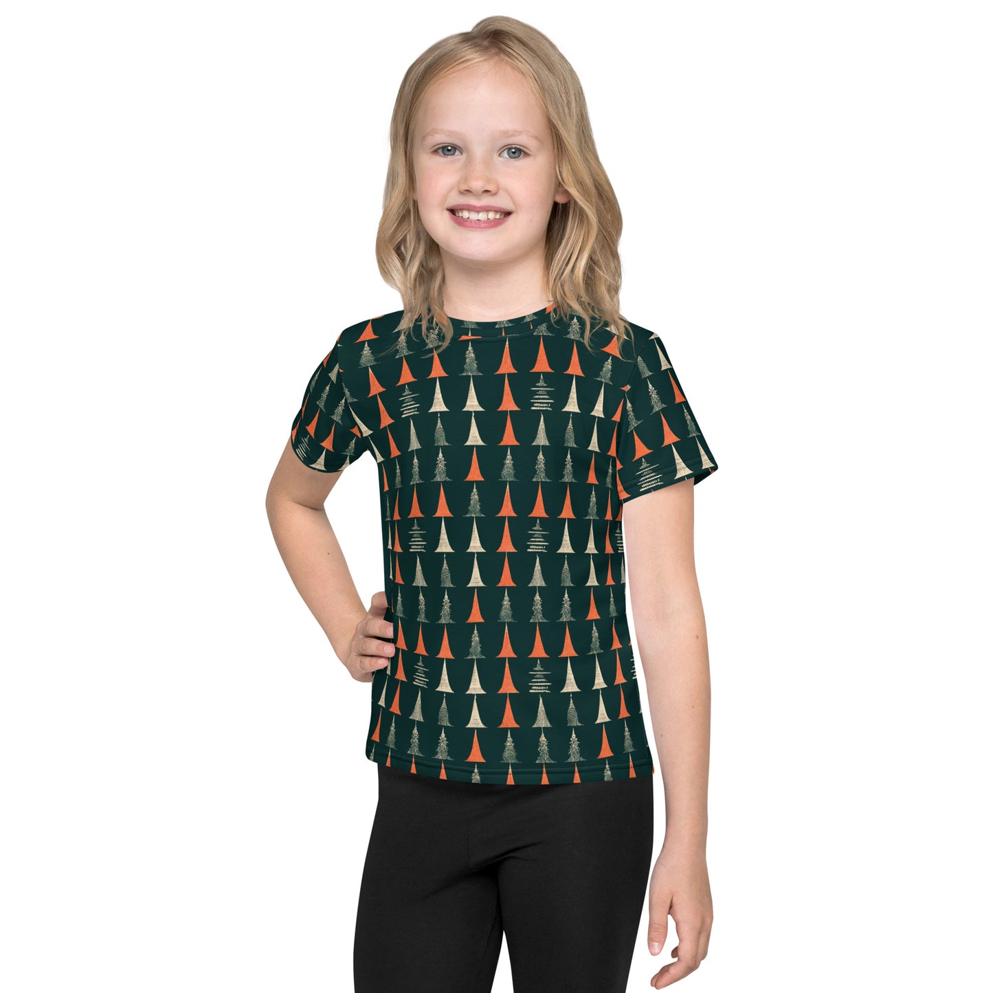 Holiday Tree Symphony Girl’s crew neck t-shirt