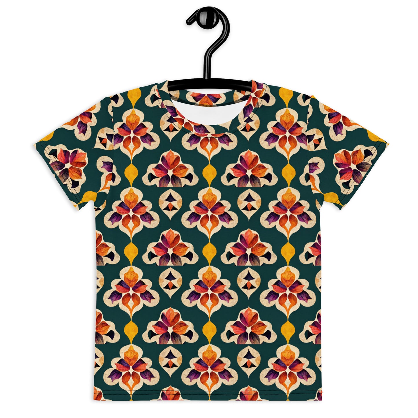 Ifrane’s Rainbow Blossoms Girl’s crew neck t-shirt