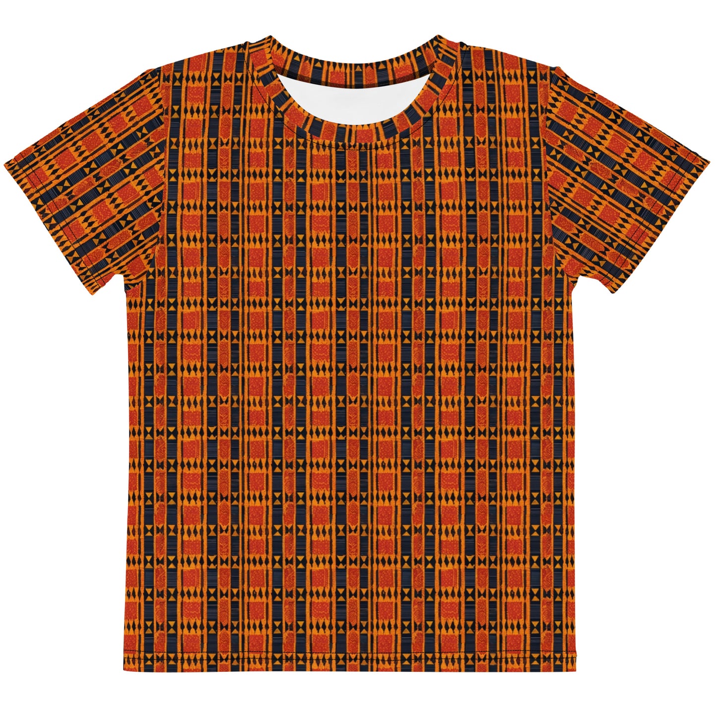 Maasai Stripe Mirage Girl’s crew neck t-shirt