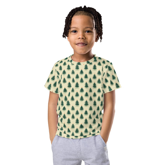 Merry Pine Parade Boy’s crew neck t-shirt