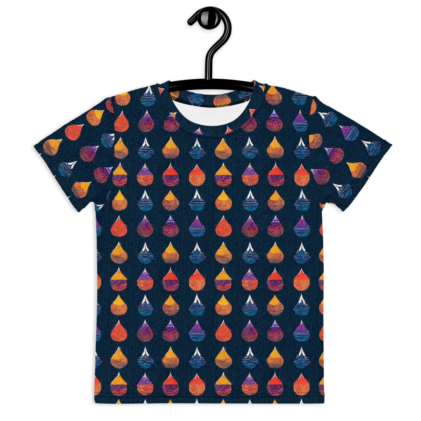 Prismatic Precipitation Girl’s crew neck t-shirt