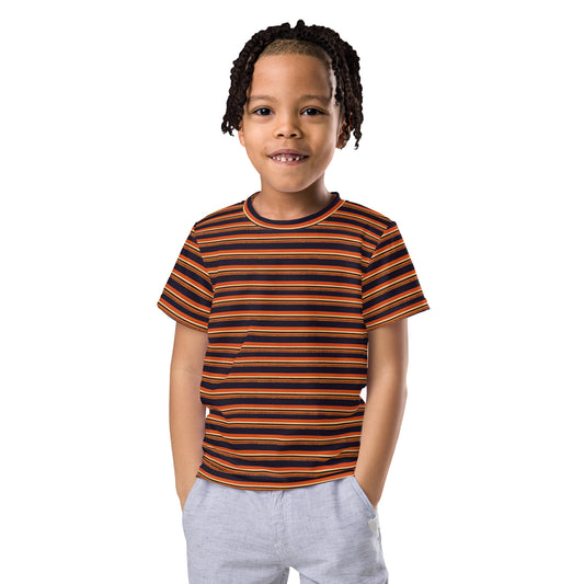 Savanna Sunset Stitches Boy’s crew neck t-shirt