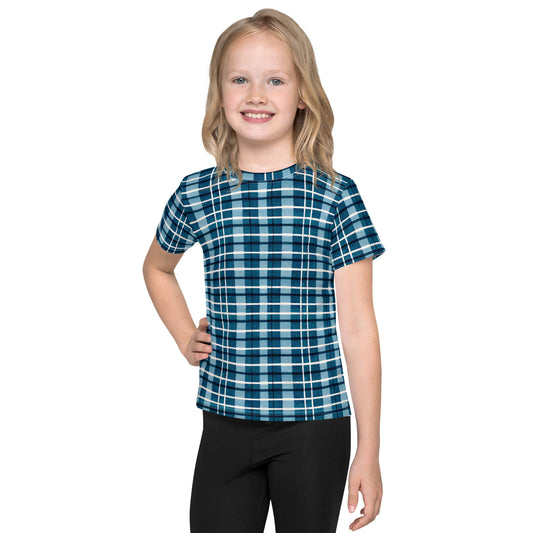 Scotsman’s Skyward Plaid Girl’s crew neck t-shirt