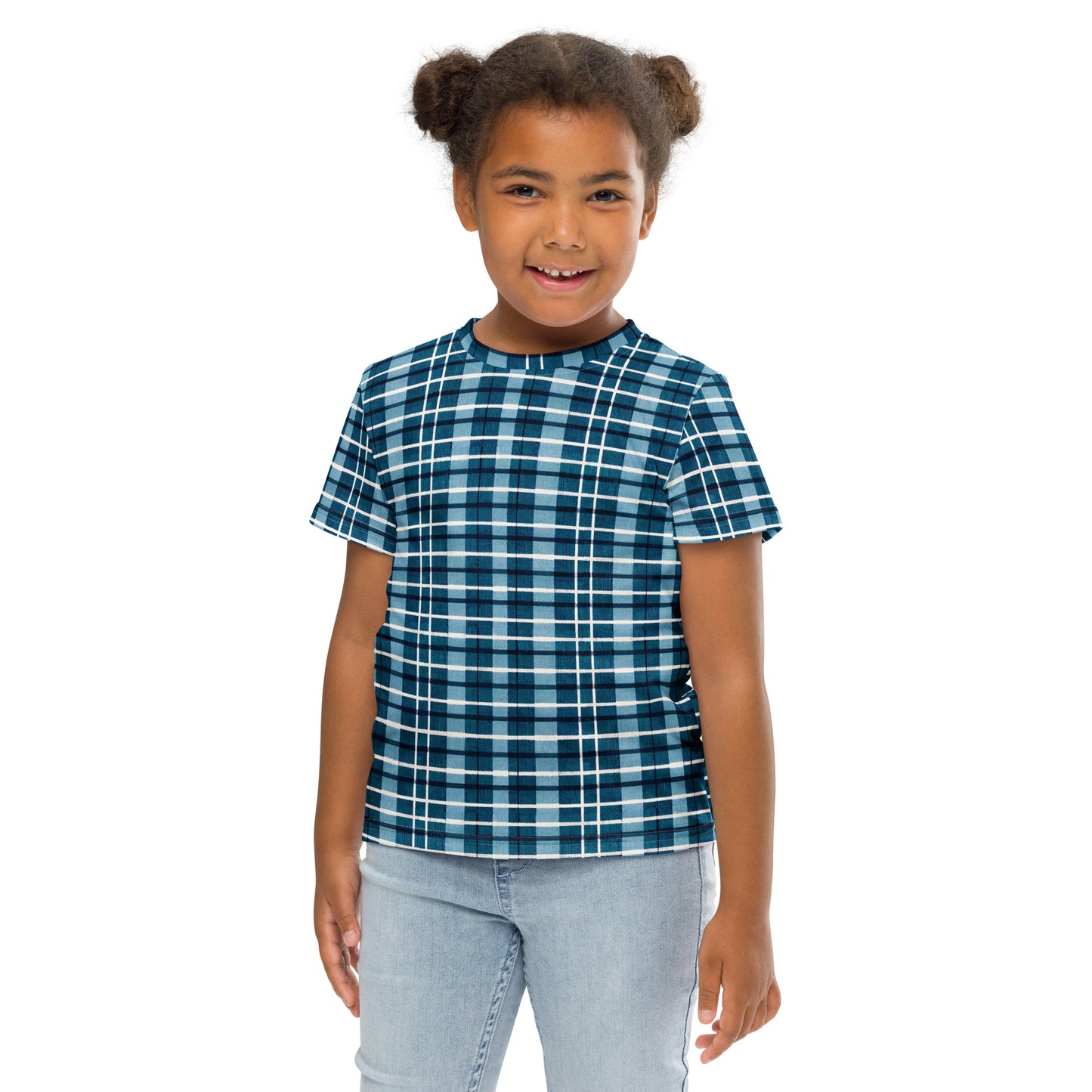 Scotsman’s Skyward Plaid Girl’s crew neck t-shirt