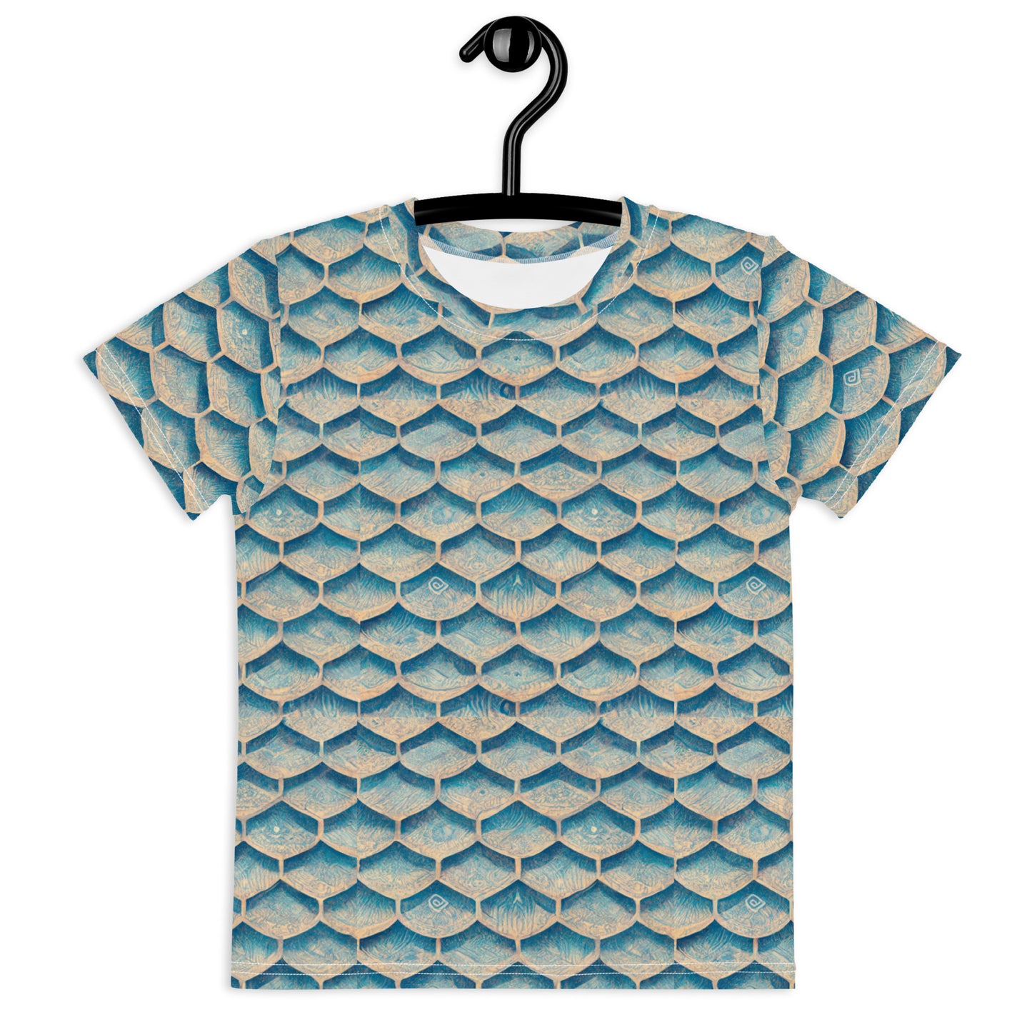 Seafoam Scales Girl’s crew neck t-shirt