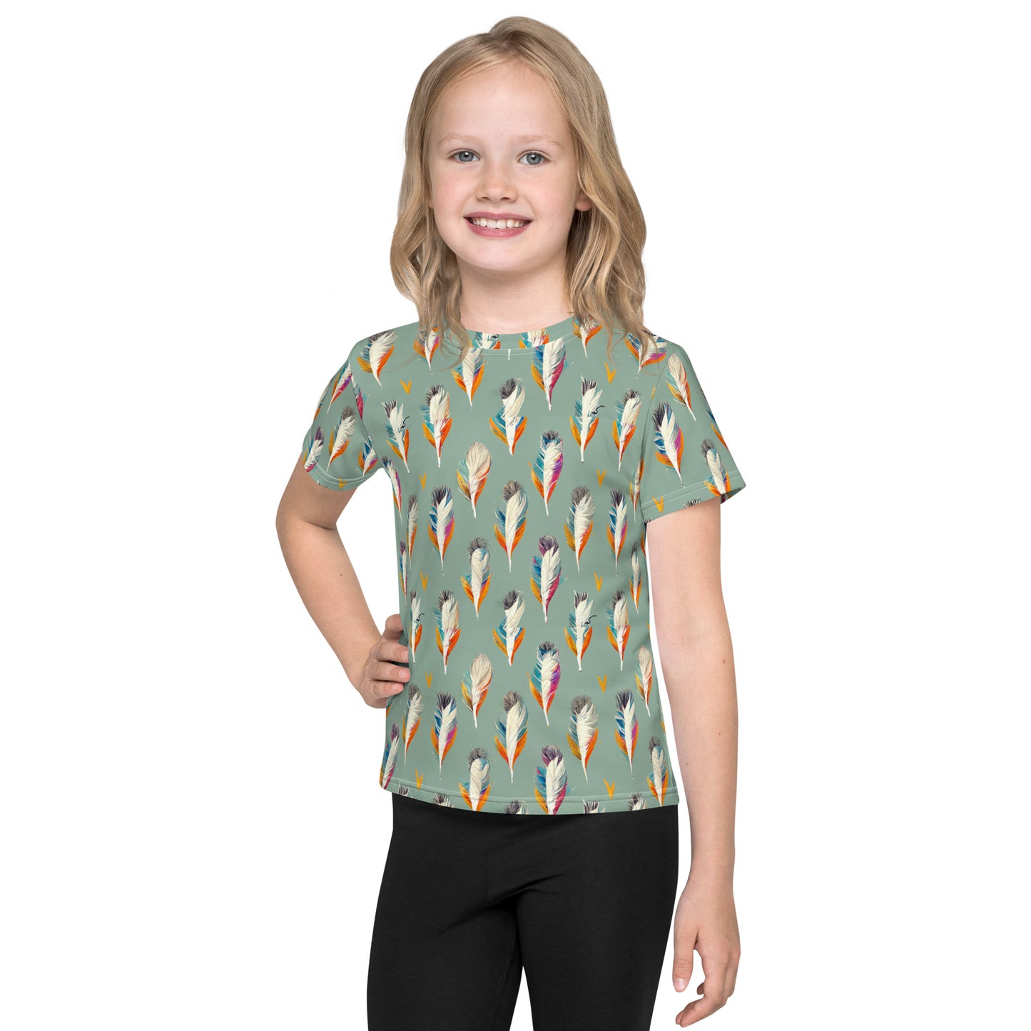 Tropical Birdsong Girl’s crew neck t-shirt