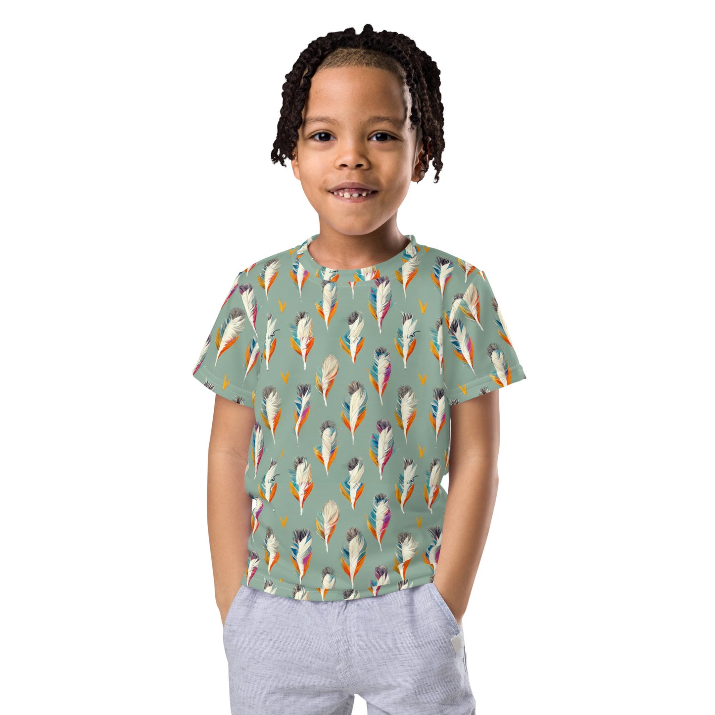 Tropical Birdsong Boy’s crew neck t-shirt