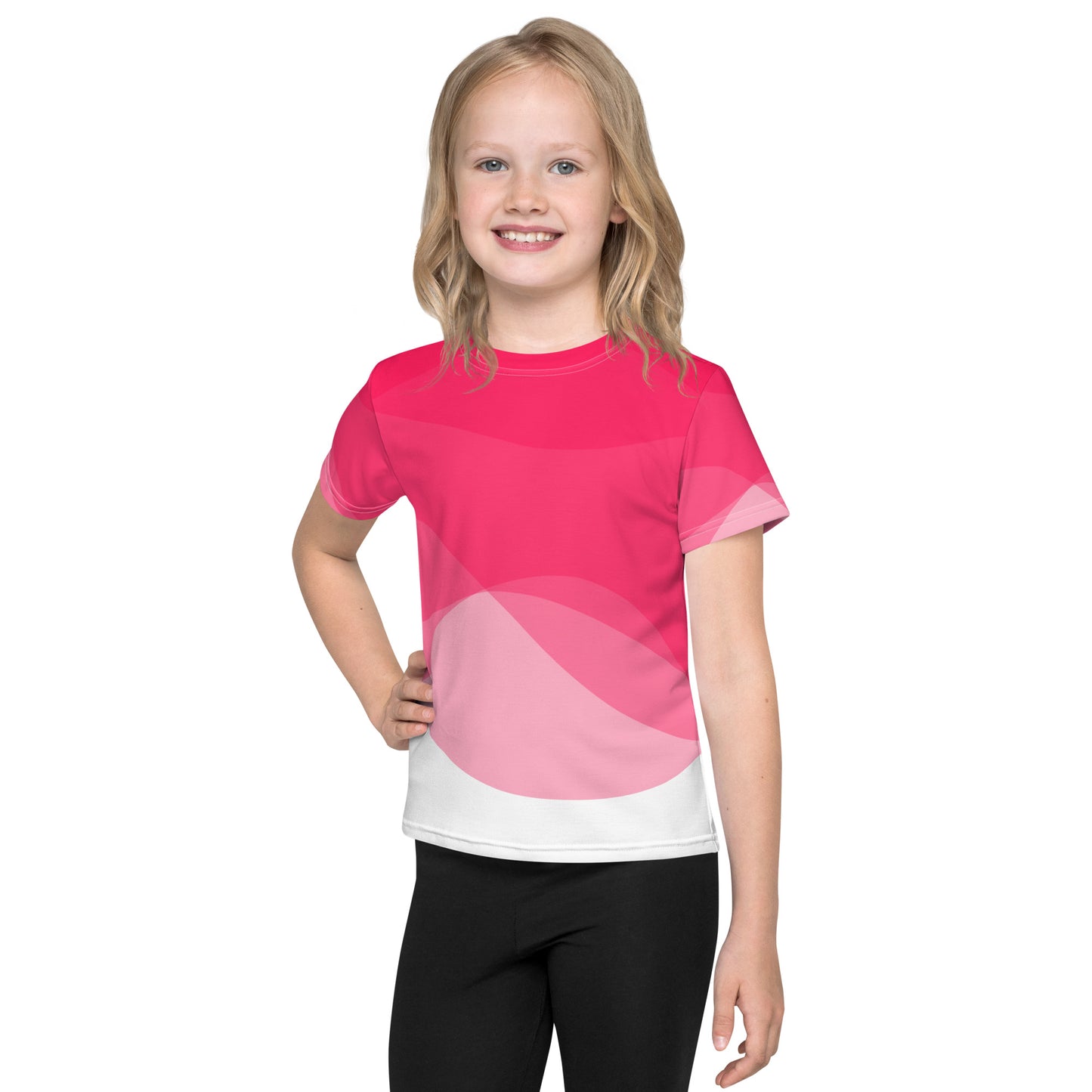 Hot Pink Hurricane Girl’s crew neck t-shirt