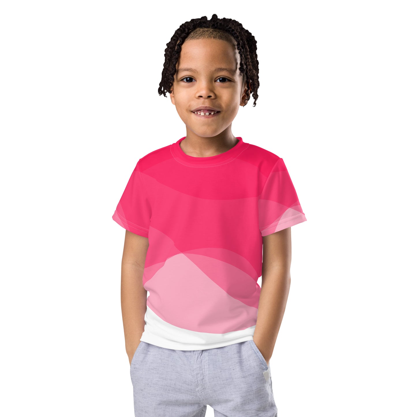 Hot Pink Hurricane Boy’s crew neck t-shirt