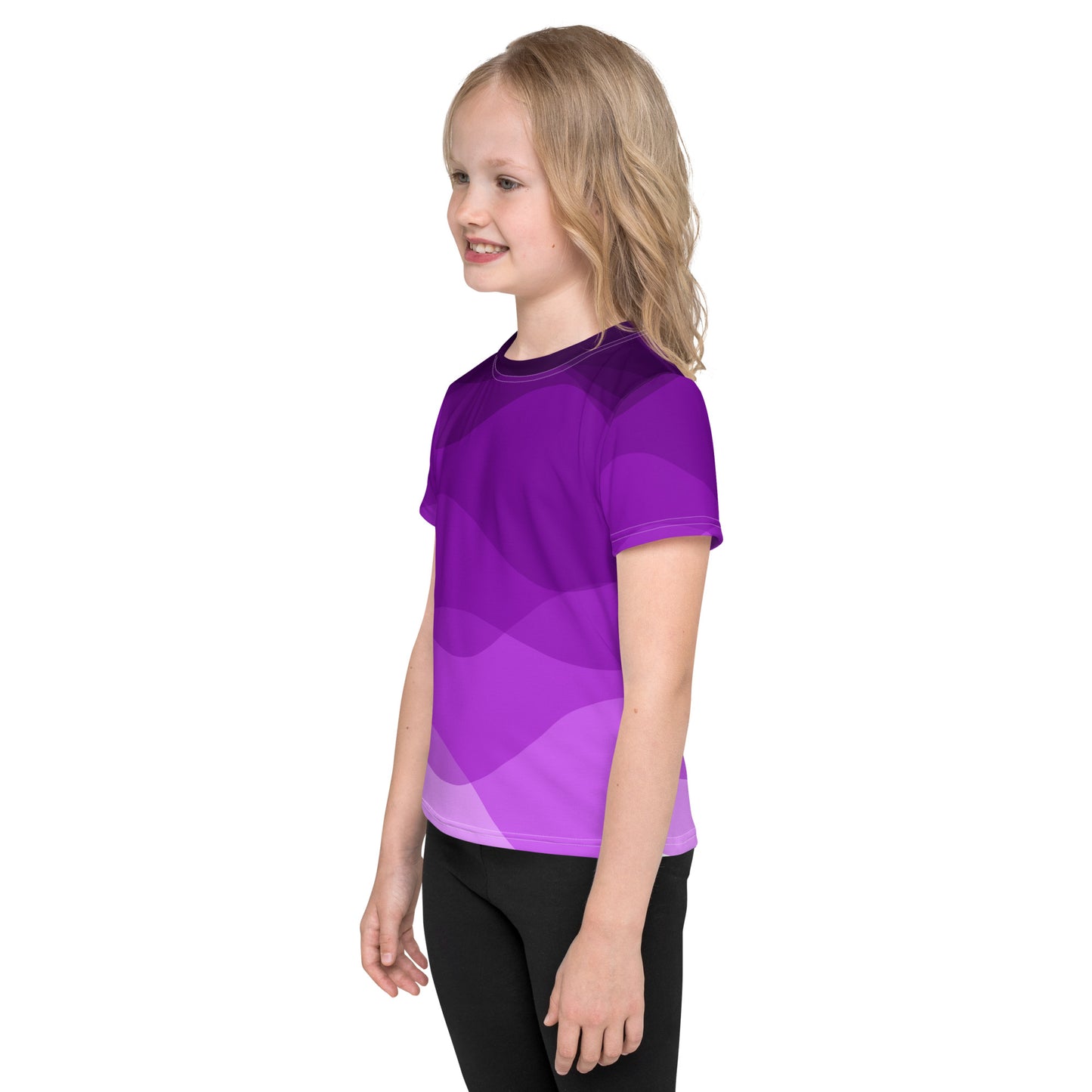 Plum Waves Kids crew neck t-shirt