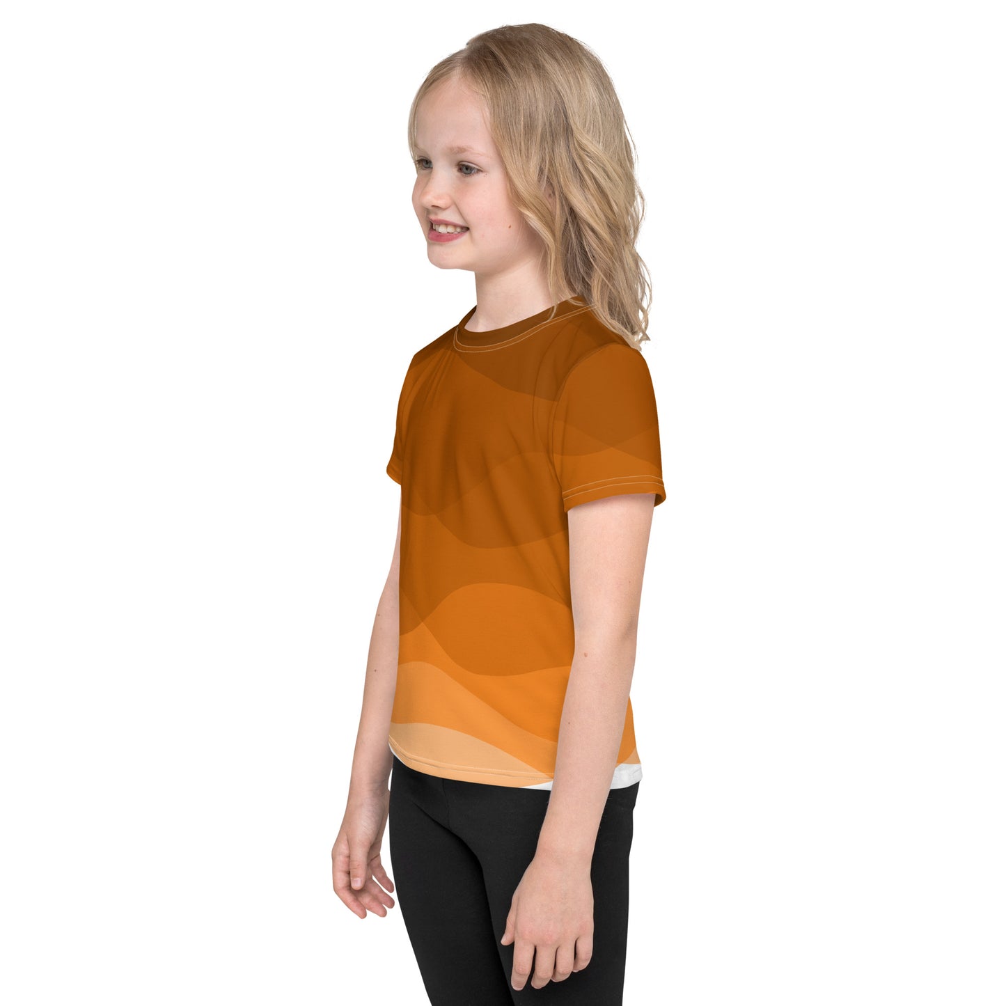 Pumpkin Spice Flow Kids crew neck t-shirt