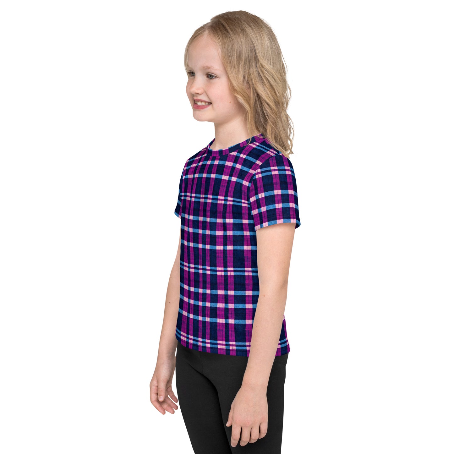 Royal Highlander Plaid Girl’s crew neck t-shirt