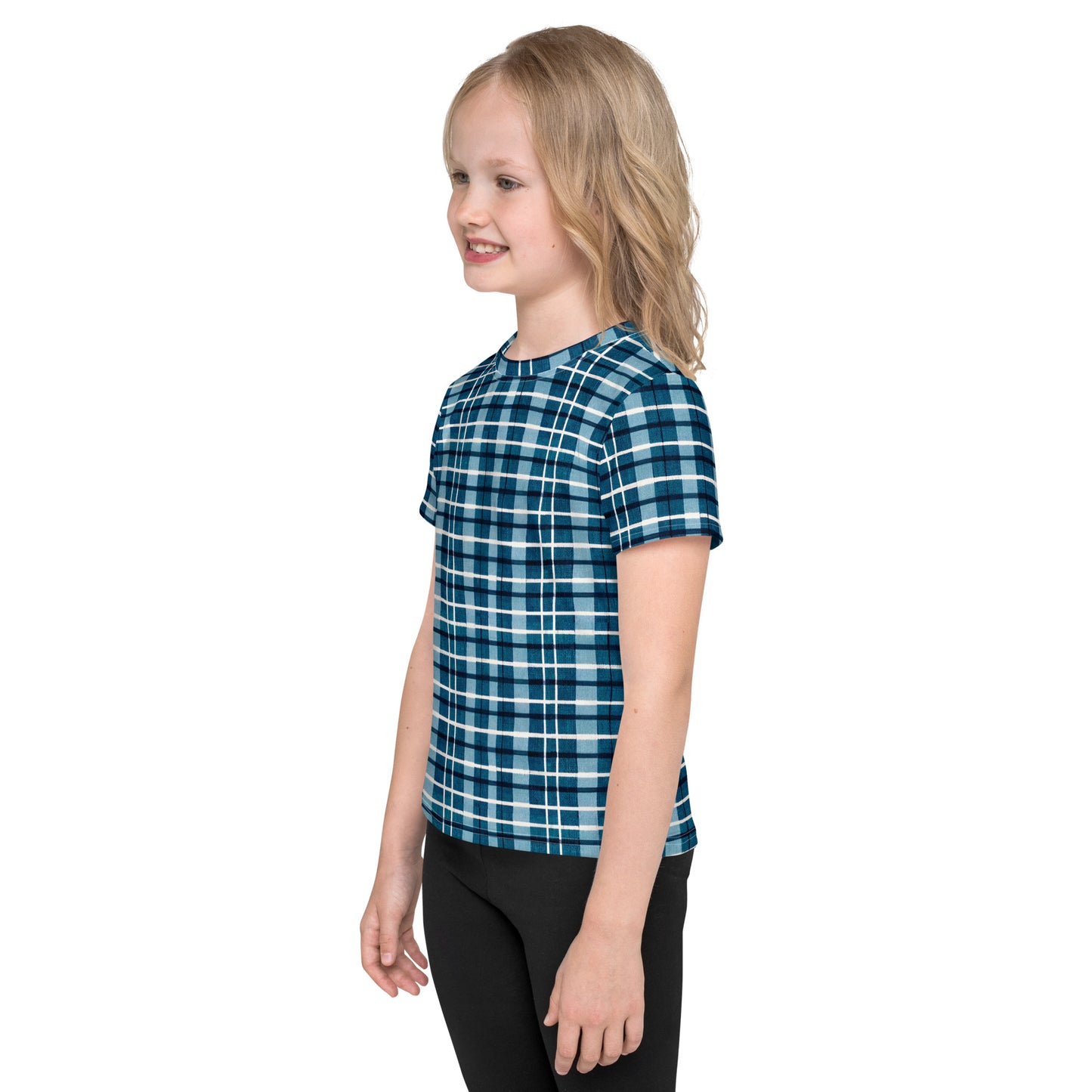 Scotsman’s Skyward Plaid Girl’s crew neck t-shirt