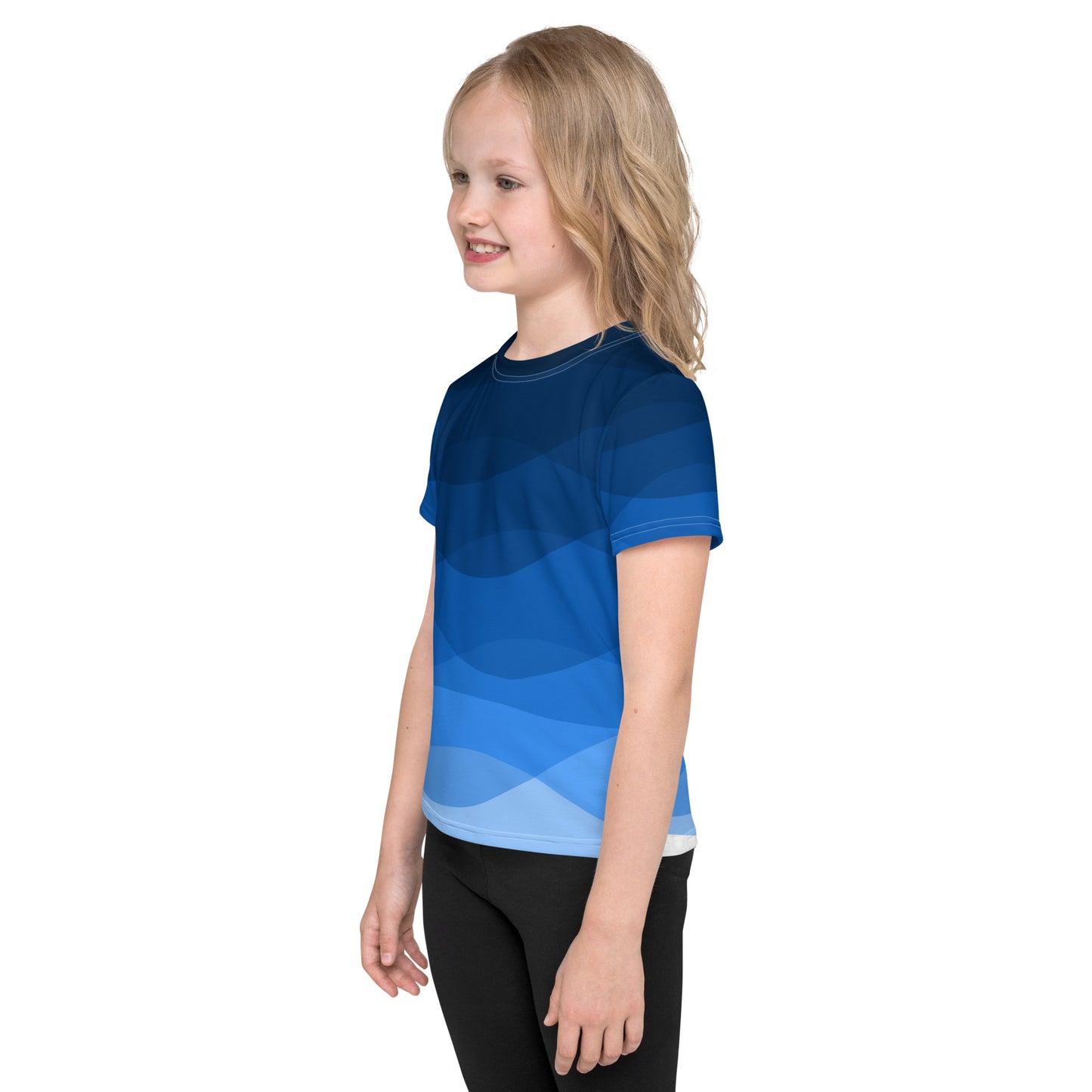 Nautical Indigo Girl’s crew neck t-shirt