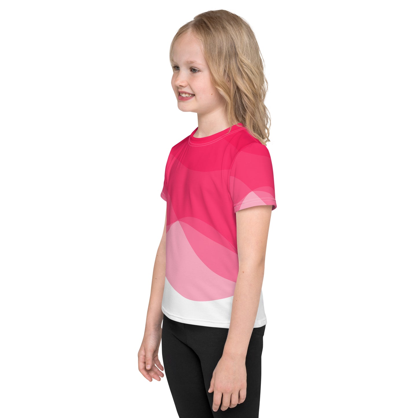 Hot Pink Hurricane Girl’s crew neck t-shirt