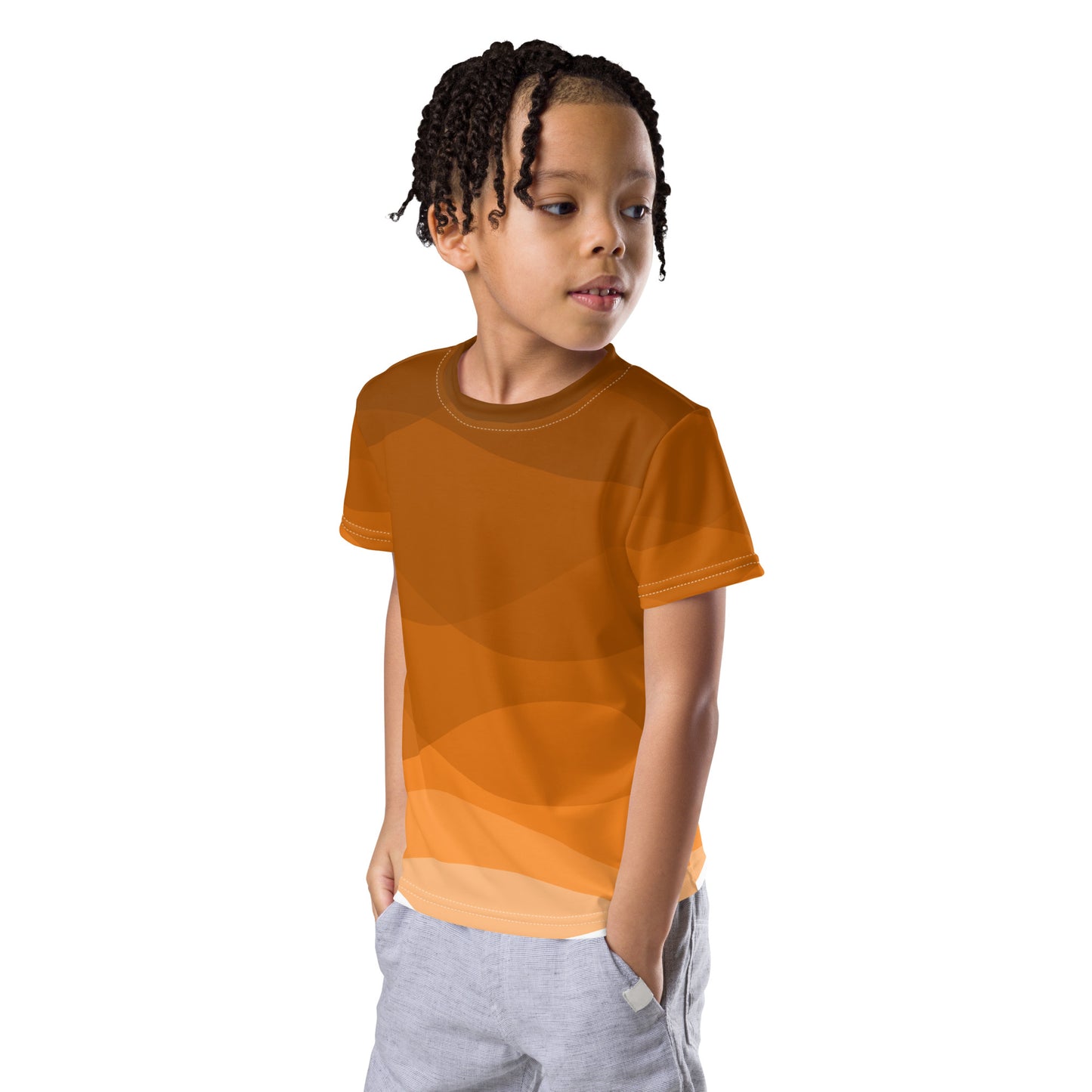 Pumpkin Spice Flow Kids crew neck t-shirt