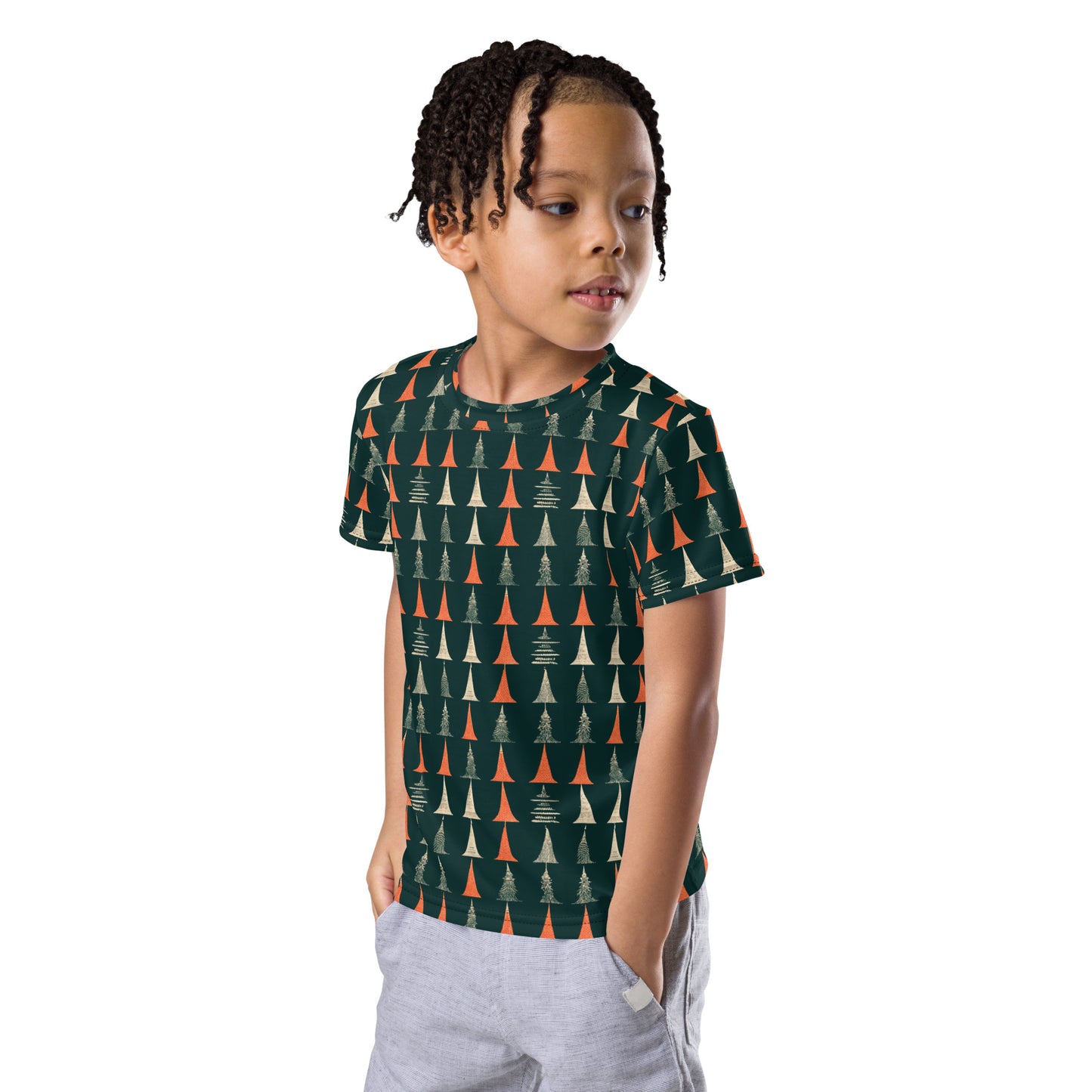 Holiday Tree Symphony Boy’s crew neck t-shirt