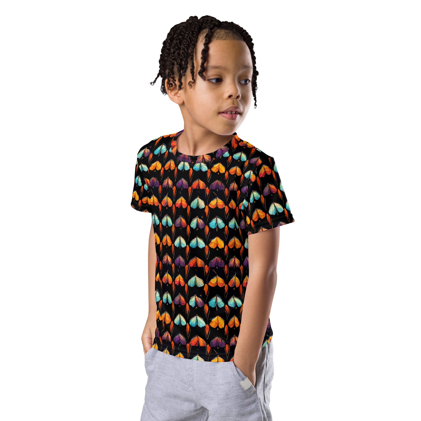 Quilted Wings Boy’s crew neck t-shirt