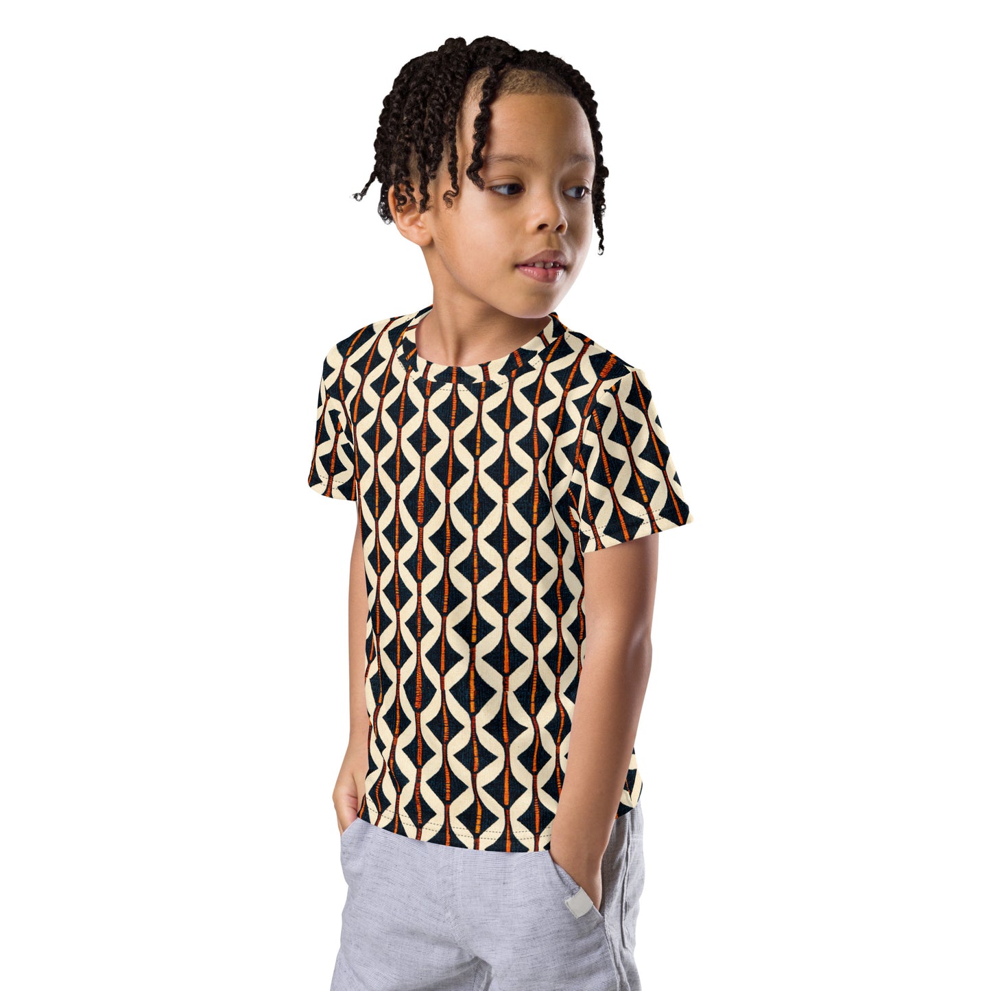 Tribal Tones In Harmony Boy’s crew neck t-shirt