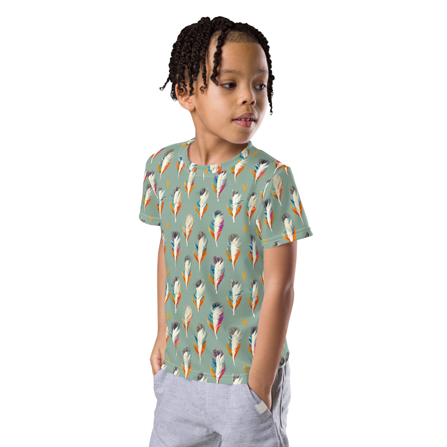 Tropical Birdsong Boy’s crew neck t-shirt