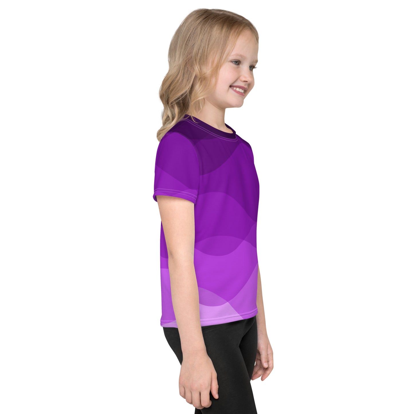 Plum Waves Kids crew neck t-shirt