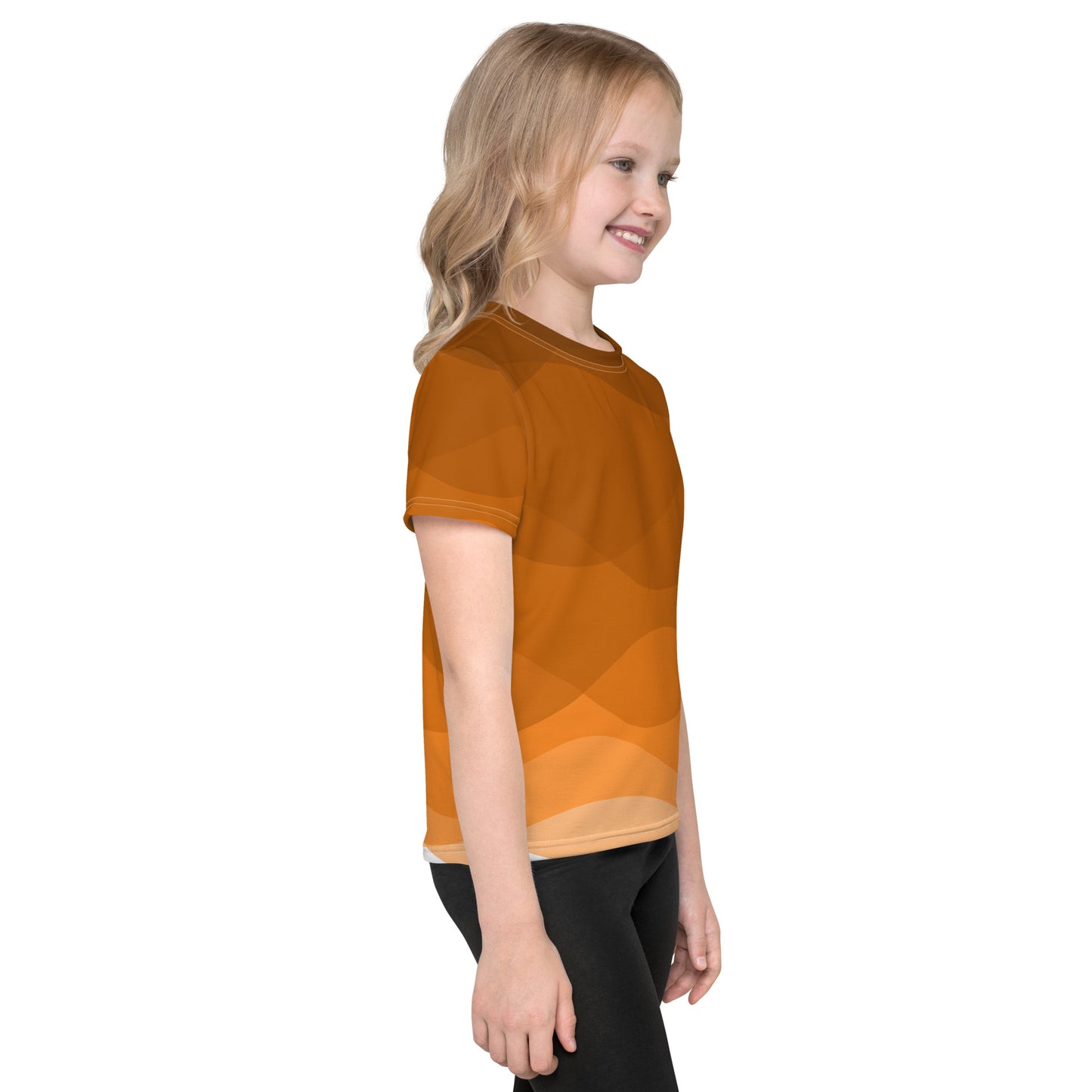 Pumpkin Spice Flow Kids crew neck t-shirt