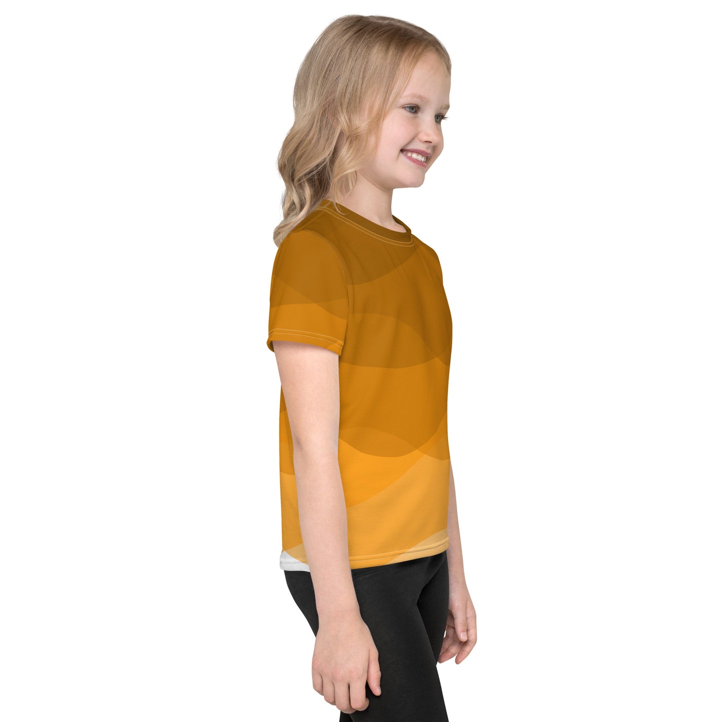 Tangerine Whirlpool Kids crew neck t-shirt