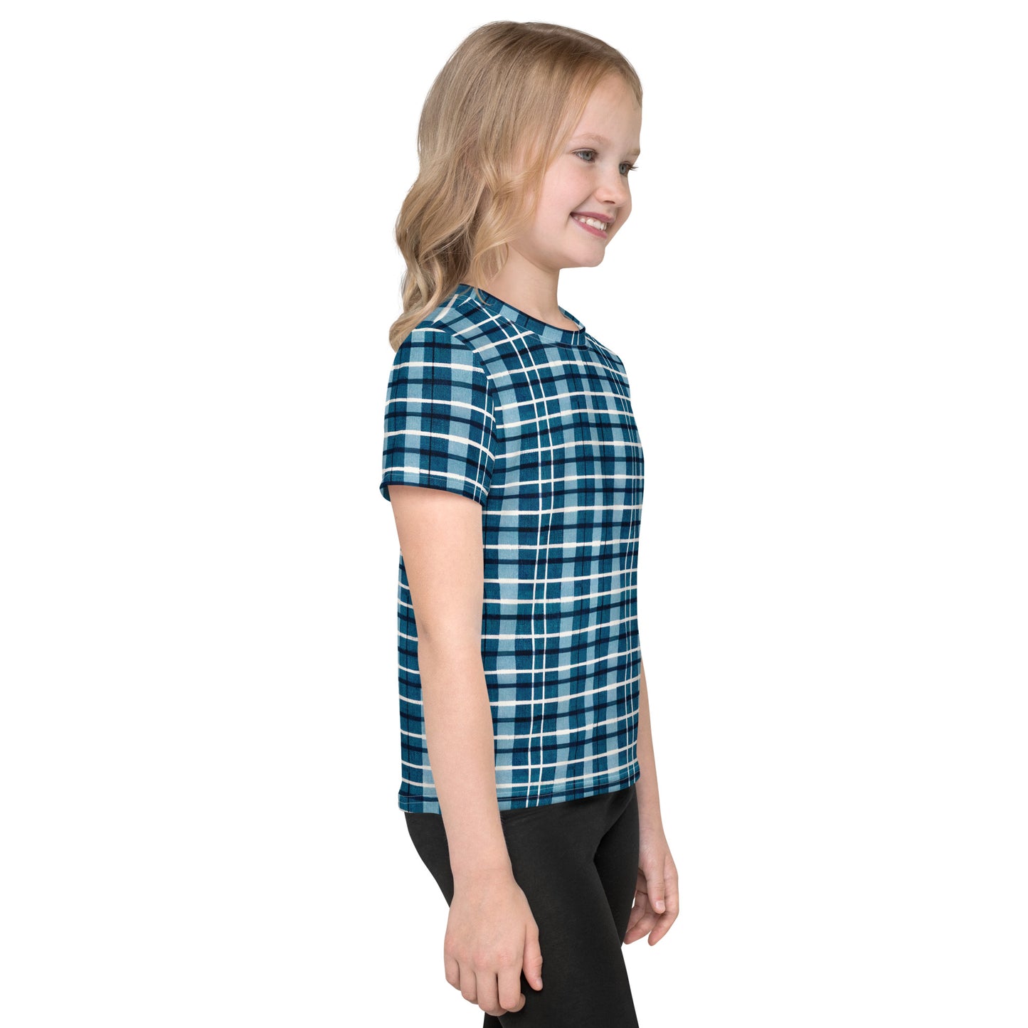 Scotsman’s Skyward Plaid Girl’s crew neck t-shirt