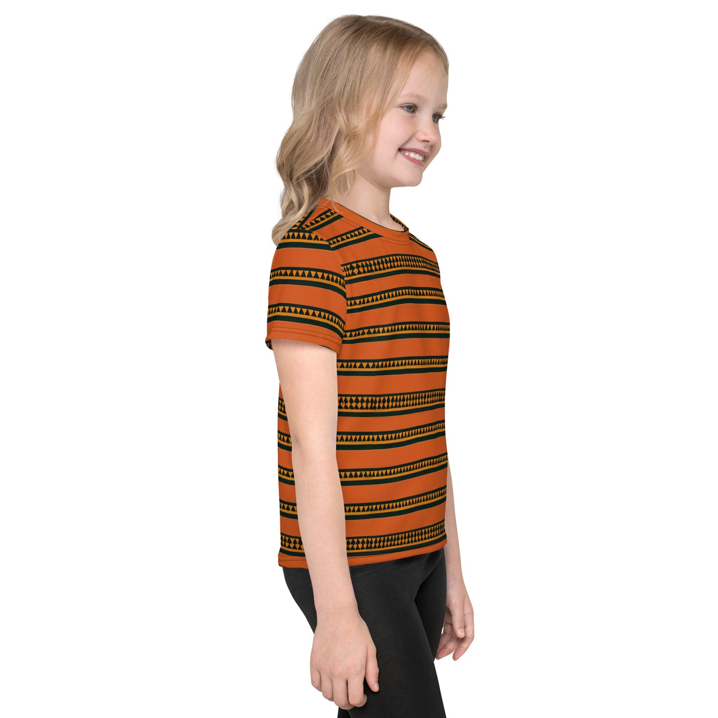 Timbuktu Tangerine Tapestry Girl’s crew neck t-shirt