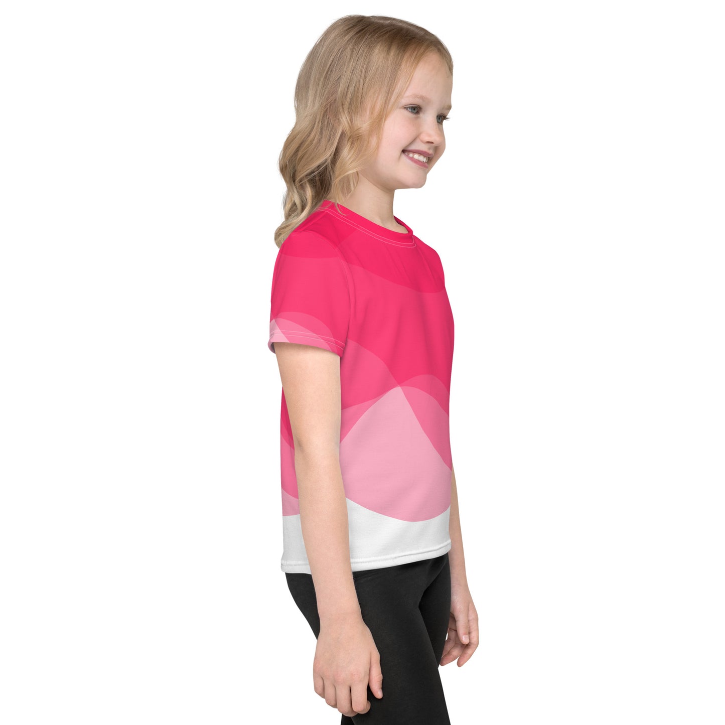 Hot Pink Hurricane Girl’s crew neck t-shirt