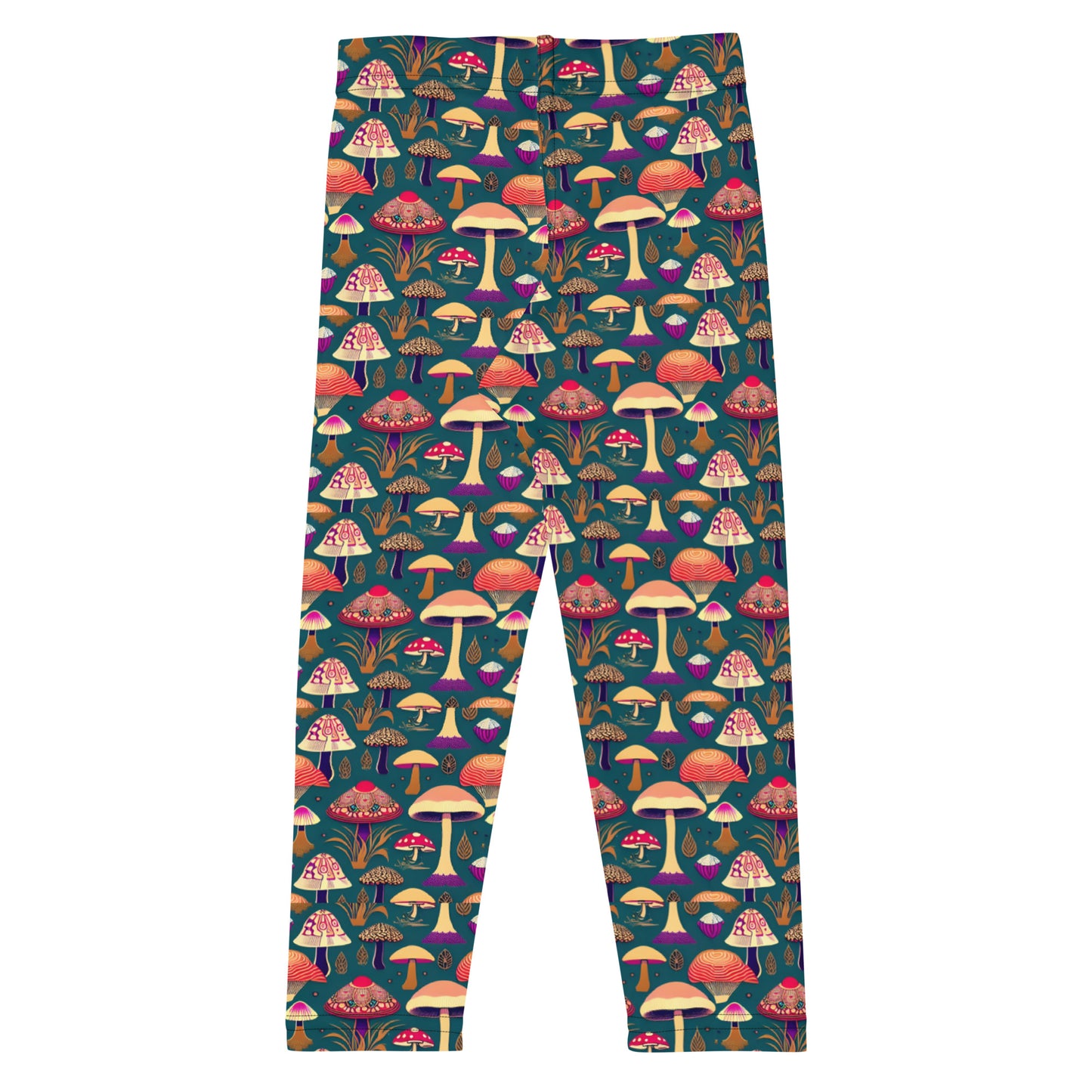 Whimsical Mushrooms in Color Girl’s Leggings