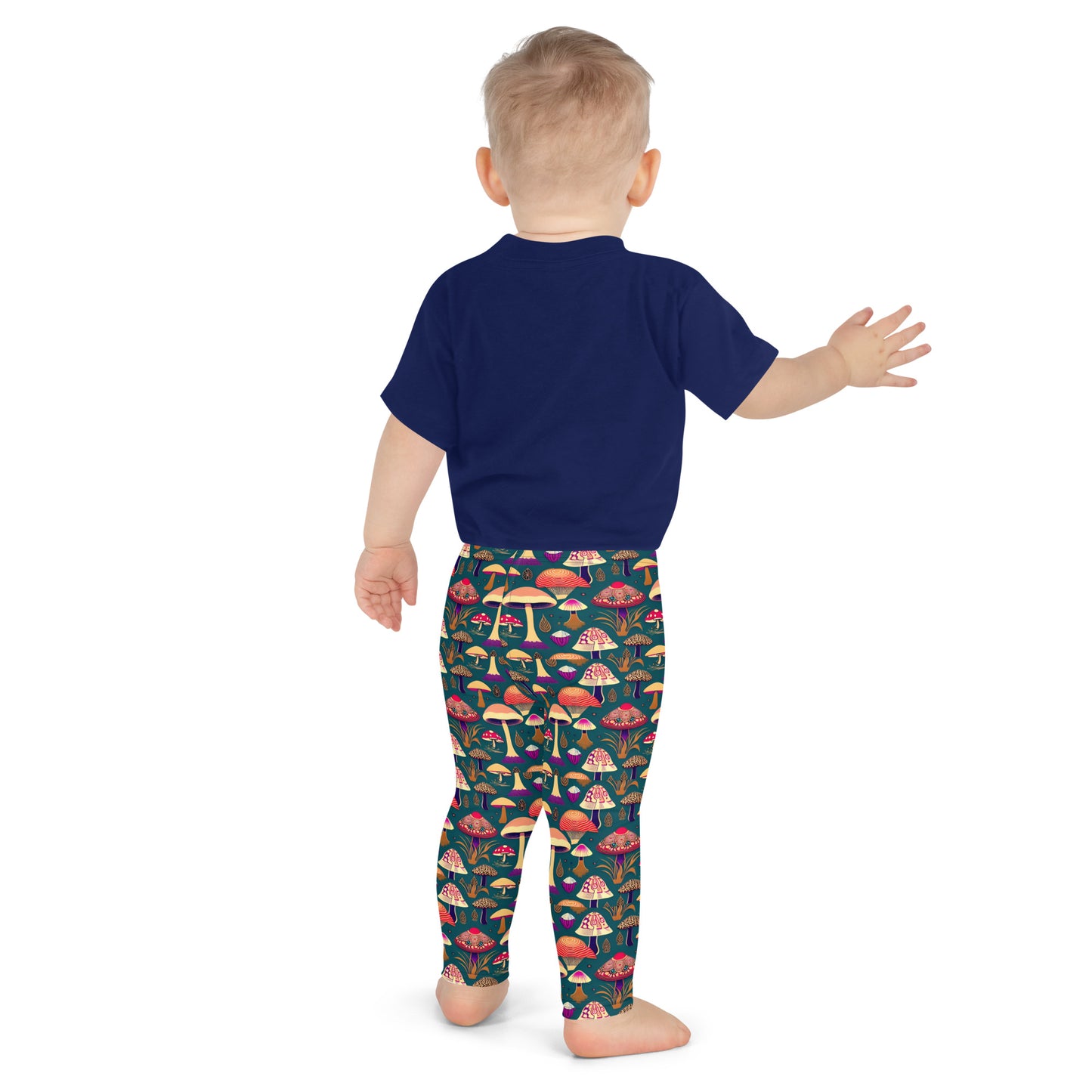 Whimsical Mushrooms in Color Baby Boy’s Leggings