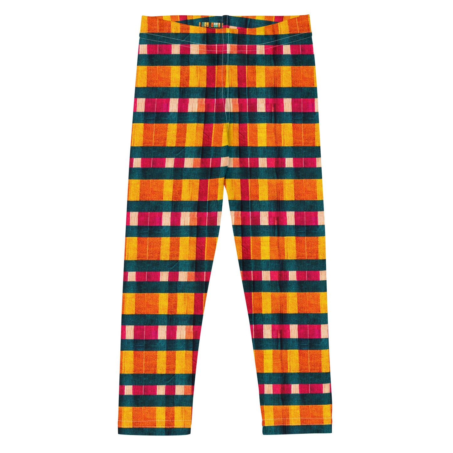 Tropical Fiesta Plaid Girl’s Leggings