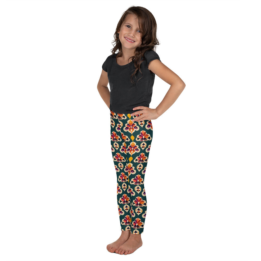 Ifrane’s Rainbow Blossoms Kid's Leggings