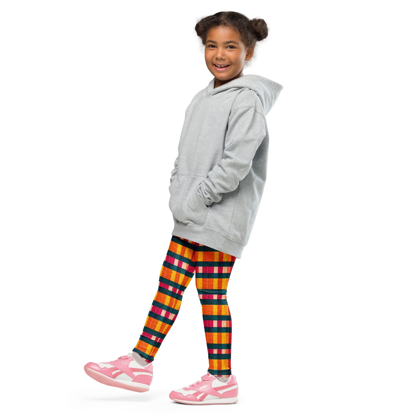 Tropical Fiesta Plaid Girl’s Leggings