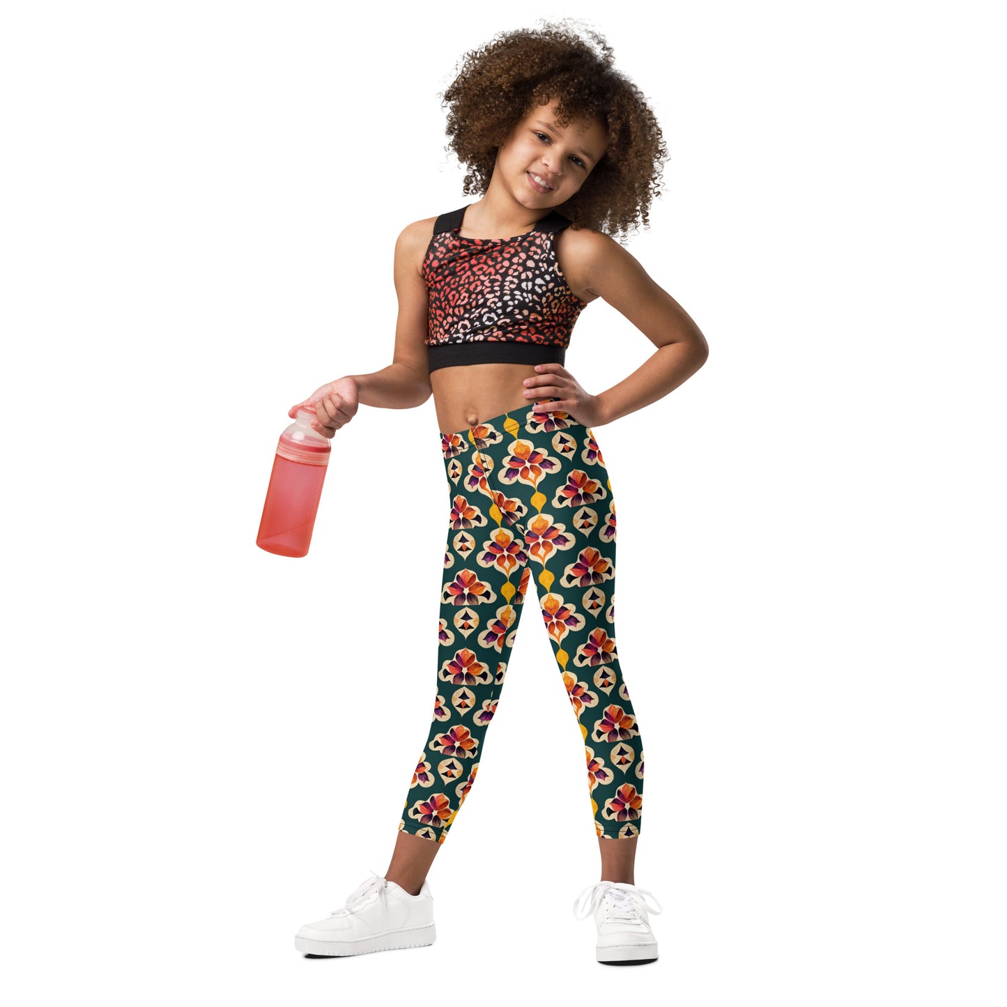 Ifrane’s Rainbow Blossoms Kid's Leggings